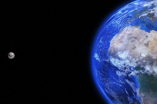 Blick auf die Erde aus dem Weltall